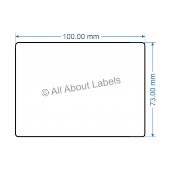 100mm x 73mm roll labels
