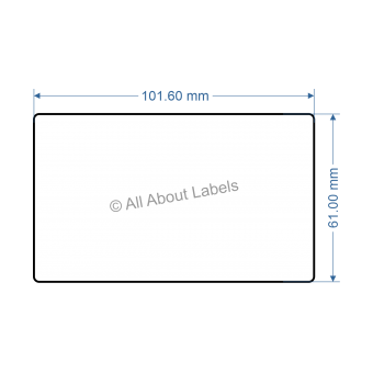 101.6mm x 61mm Labels