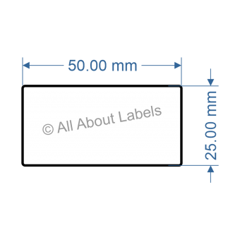 50mm x 25mm Labels - 81014