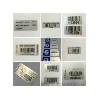 Custom Printed 20mm x 10mm Silver Mylar Labels - 95SM2010-PR